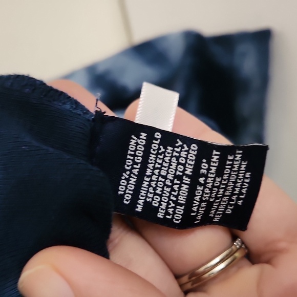 Blue Tie Die Hoodie With Front Pocket Long Sleeve XL Boho festival Coachella - Picture 7 of 11